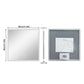 LUVODI LED Square Bathroom Mirror, Tempered Glass Lighted Vanity Mirror(Growing Outer Edge)