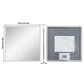 LUVODI LED Square Bathroom Mirror, Tempered Glass Lighted Vanity Mirror(Growing Outer Edge)