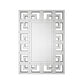 Silver Rectangular Venetian Mirror Wall Decor Mirror with Beveled Glass Edge
