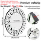 31.5” Round Wall-mounted Sunburst Mirror Silver Glass Accent Mirror for Living Room