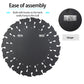 31.5” Round Wall-mounted Sunburst Mirror Silver Glass Accent Mirror for Living Room