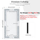 Large Crystal Crush Diamond Mirror for Wall Decor for for Living Room Bedroom Entryway