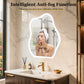LUVODI Cloud Crystal-like Lighted Bathroom Mirror w/ Backlit 23.6x31.5 inch