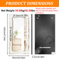 Full Length Mirror with RGB Lights Wall Hanging Mirror Crush Diamond Inlay for Living Room, Bedrooms, Cloakrooms