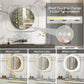 LUVODI Innovative Lighted Bathroom Mirror with Backlit Clear Glass Frame for Charming Lighting Effects( No Plug)