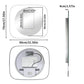 LUVODI Innovative Lighted Bathroom Mirror with Backlit Clear Glass Frame for Charming Lighting Effects( No Plug)