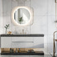 LUVODI Innovative Lighted Bathroom Mirror with Backlit Clear Glass Frame for Charming Lighting Effects( No Plug)