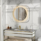 LUVODI Innovative Lighted Bathroom Mirror with Backlit Clear Glass Frame for Charming Lighting Effects( No Plug)