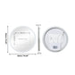 Espejo de tocador redondo con luz LED frontal LUVODI, antivaho, 3 colores, 2 botones