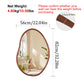 Mid Century Asymmetrical Wall Mirror Wood Frame Irregular Wall Mirror
