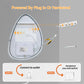 LUVODI Irregular LED Bathroom Mirror, Pebble Oval Backlit Vanity Mirror, Tempered Glass Mirror (2 Buttons)