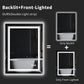 LUVODI Rectangular LED Bathroom Mirror Backlit + Front Lighted, Defogging