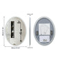 Espejo de baño LED con Bluetooth y altavoces LUVODI, antivaho e iluminado, 23,6 x 31,5 pulgadas