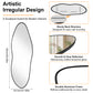 Irregular Wall Mirror Full Length 21x63 Asymmetrical Wall Mirror