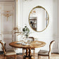 Oval Mirror with Rose Antique Gold Frame 23.6x31.6 Inch
