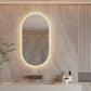 LUVODI Oval LED Bathroom Mirror Defogging 3 Colors Vertical or Horizontal