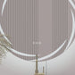 LUVODI Round LED Bathroom Mirror Dimmable Lighting 3 Colors Defogging Memory Function( Swirl style)