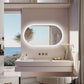 LUVODI Oval LED Bathroom Mirror Defogging 3 Colors Vertical or Horizontal