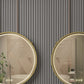 LUVODI Round LED Bathroom Mirror with Black Frame for Bathroom Bedroom Entryway