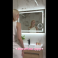 LUVODI LED Bathroom Mirror 3X Magnifier Dimmable Front Light + Backlit Defogging , Memory Function