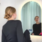 LUVODI Arched Bathroom Mirror with Bluetooth Speaker, Elegant Arch LED Lighted Bathroom Mirror 600x900mm
