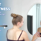 LUVODI Irregular Crystal Glass Wall Lighted Bathroom Mirror with Backlit Dimmable LED Vanity Mirror