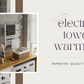 LUVODI Towel Warmer Rack: IP44 Aluminum Alloy Electric Towel Dryer Warmer for Bathroom