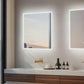 LUVODI Rectangular LED Bathroom Mirror with Lights, 2 Buttons (Glowing Outer Edge)